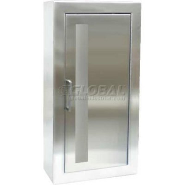 Activar Construction Products Group Activar Inc. SS Fire Extinguisher Cabinet, Vertical Acrylic Window Surface Mount 1033V10